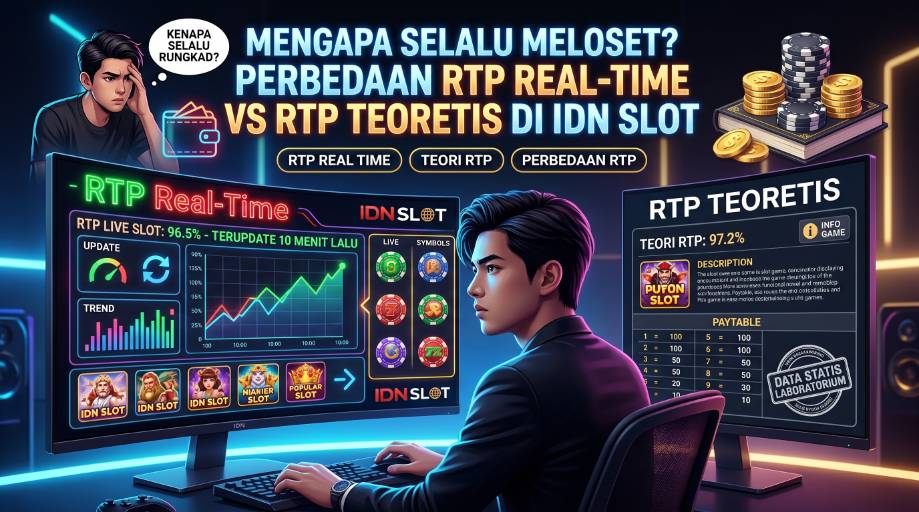 Mengapa Selalu Meloset? Perbedaan RTP Real-Time vs RTP Teoretis di IDN Slot