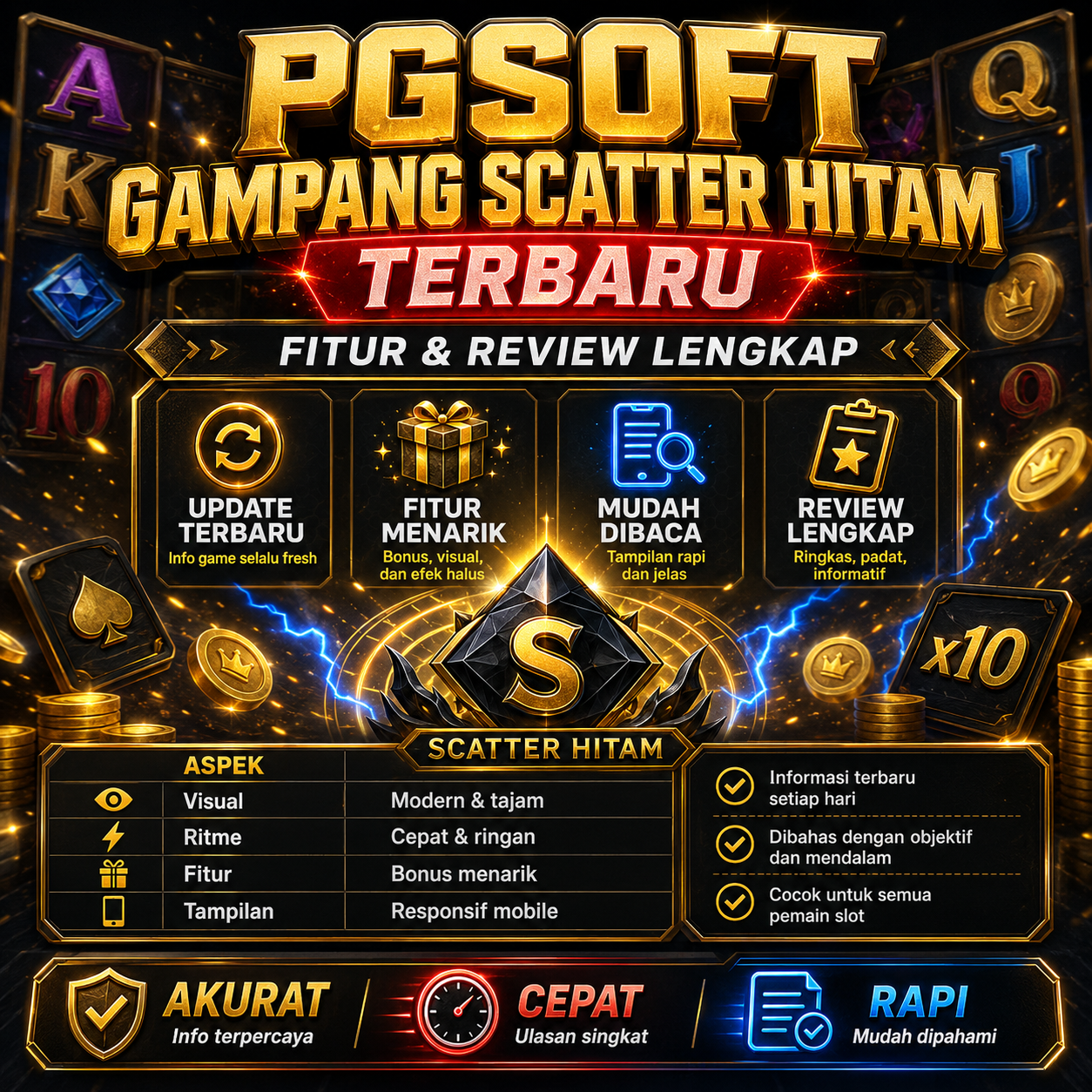 PGSoft Gampang Scatter Hitam Terbaru, Fitur & Review Lengkap